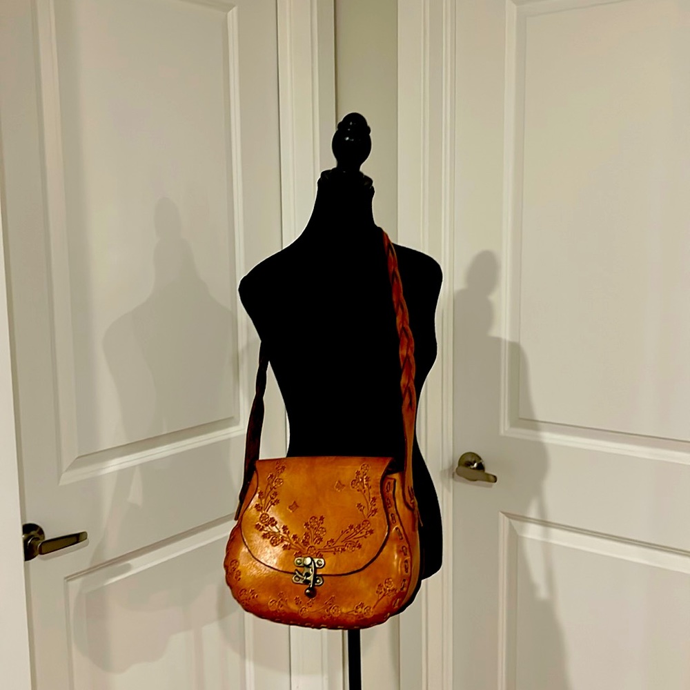 Vintage tooled leather purse